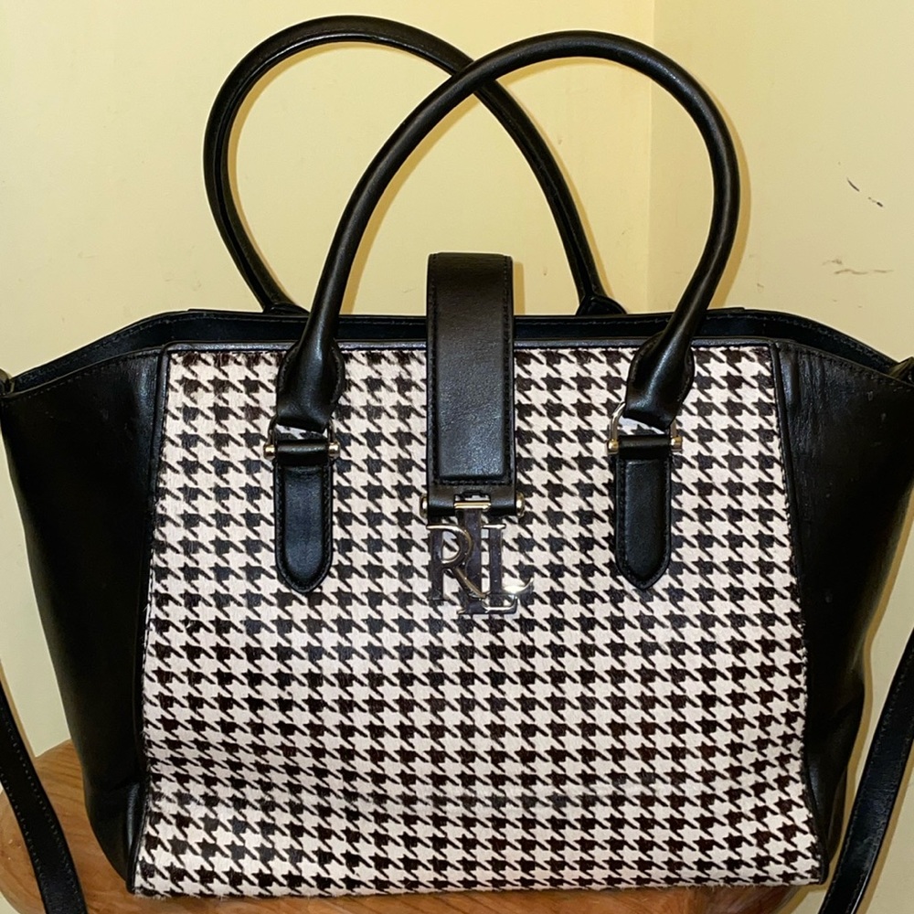Ralph Lauren Houndstooth pocket book